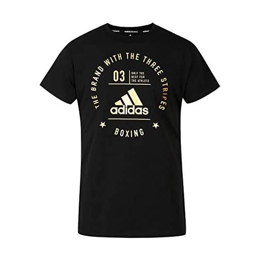 adidas t-shirt adidas community con stampa boxing nero oro xxl