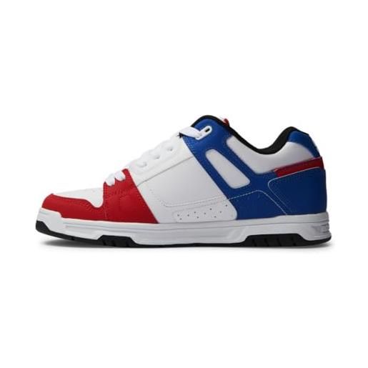 DC Shoes stag, scarpe da ginnastica uomo, rosso bianco blu, 40 eu