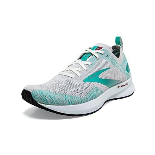 Brooks levitate 4, scarpe da corsa donna, white/black/nightlife, 42.5 eu