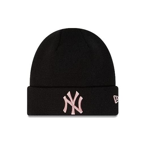 New Era ny mütze winter york yankees mlb baseball beanie teamlogo schwarz rosa - one-size