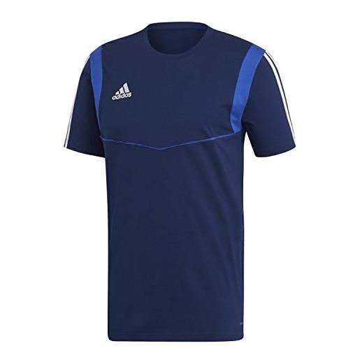 adidas maglietta tiro 19, uomo, blu (dark blue/bold blue), s