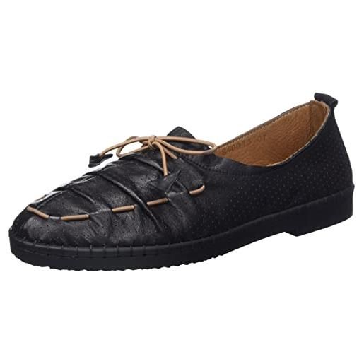 Manitu 840013-01, pantofole donna, nero, 39 eu