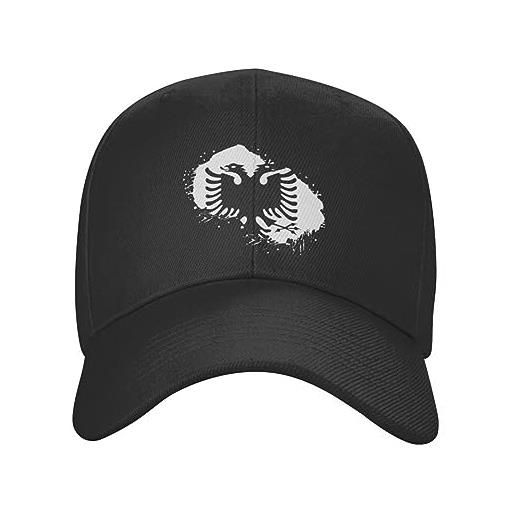 TROBER cappello da baseball unisex casual fashion albania emblema sovrano berretto da baseball unisex adult albanian flag cappello da papà regolabile per uomini donne sport regalo
