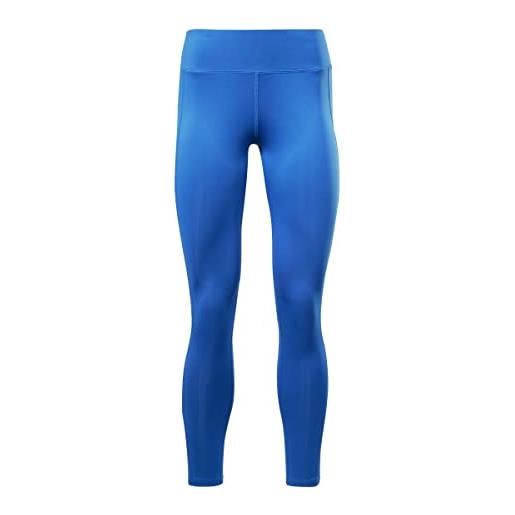 Reebok maglia pronta per l'allenamento leggings, vector blu/vector blu, xs donna
