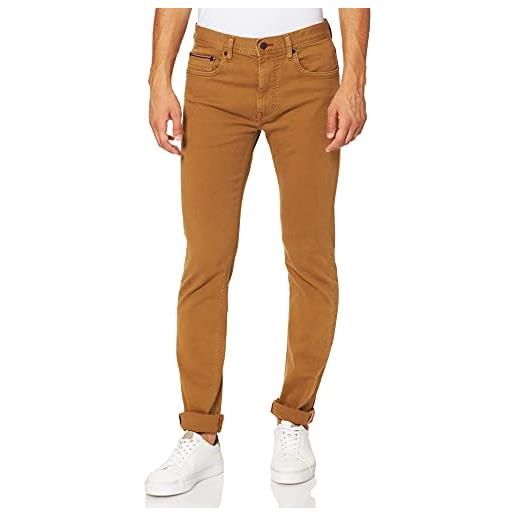 Tommy Hilfiger slim bleecker sstr color denim jeans, desert khaki, 29w x 36l uomo