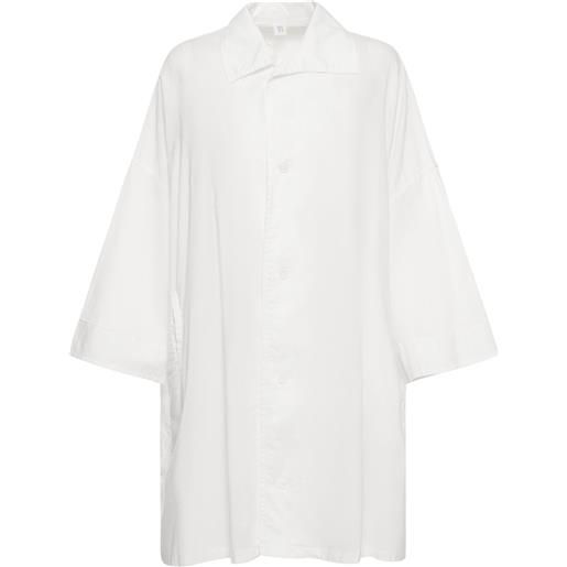 YOHJI YAMAMOTO camicia oversize in twill di cotone