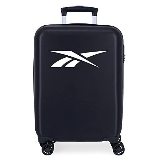 Reebok portland cabin valigia blu 38x55x20 cm rigido abs chiusura a combinazione laterale 34l 2 kg 4 doppie ruote bagaglio a mano