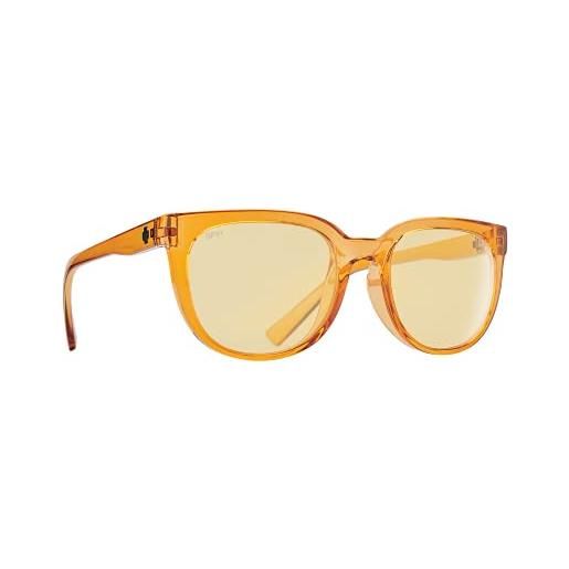 Spy optics, bewilder translucent orange, yellow, occhiali da sole, medium, unisex adulto