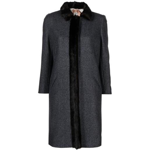 Nº21 cappotto midi - grigio