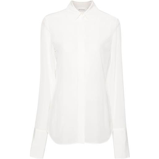 Sportmax camicia semi trasparente - bianco