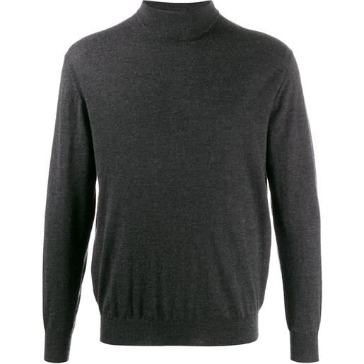 N.Peal maglione 007 a collo alto - grigio