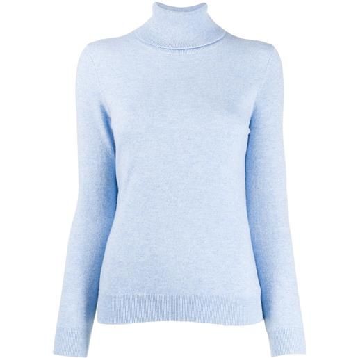 N.Peal maglione con colletto a polo - blu