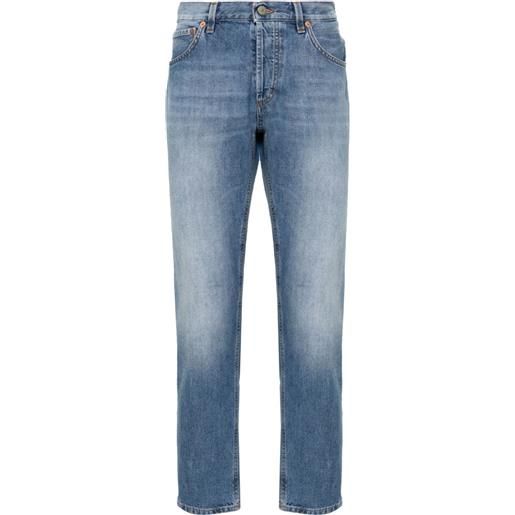 DONDUP jeans affusolati a vita media brighton - blu