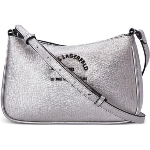 Karl Lagerfeld borsa a tracolla rue st-guillaume piccola - argento