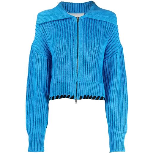 3.1 Phillip Lim maglione con collo ampio - blu