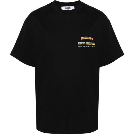 MSGM t-shirt con stampa - nero