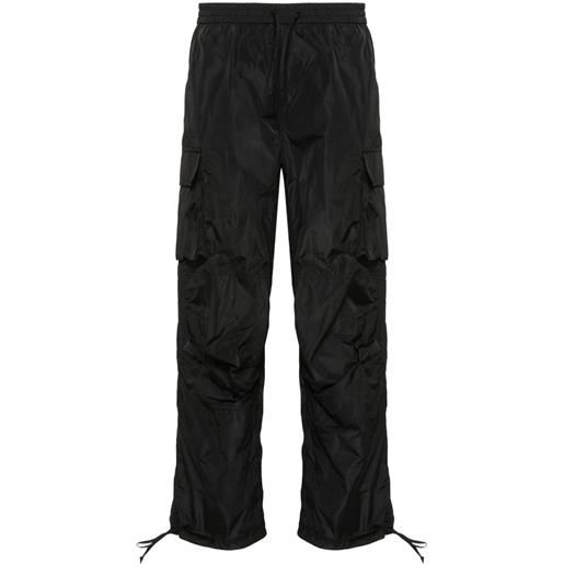 MSGM pantaloni con tasche cargo - nero