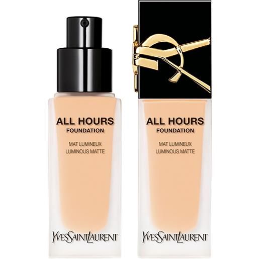 YVES SAINT LAURENT all hours foundation 24h lc1 fondotinta copertura completa 25 ml