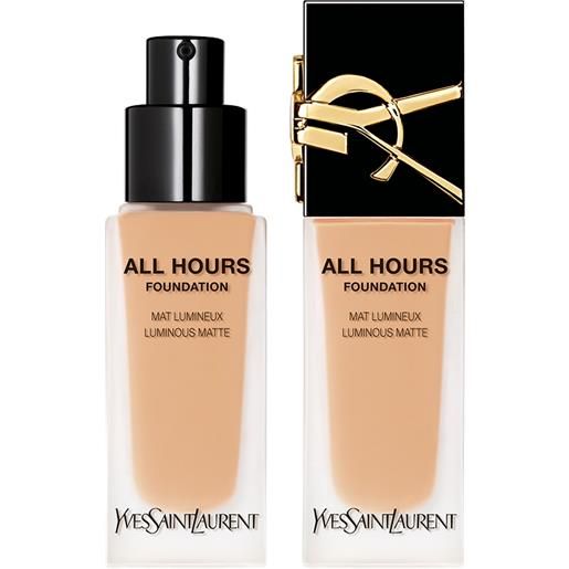 YVES SAINT LAURENT all hours foundation 24h lc6 fondotinta copertura completa 25 ml