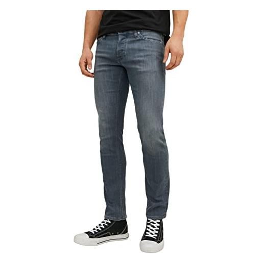 JACK & JONES jjiglenn jjoriginal am 862 noos jeans, grigio denim, 32w x 32l uomo