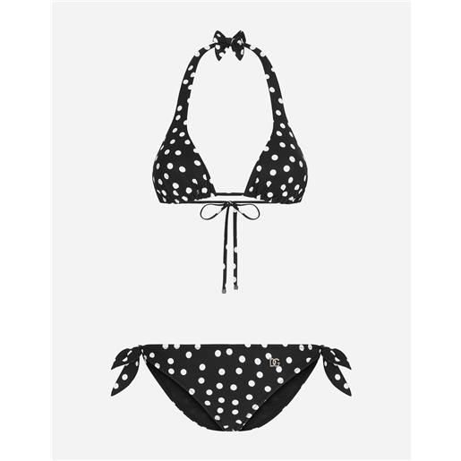 Dolce & Gabbana bikini a triangolo stampa pois