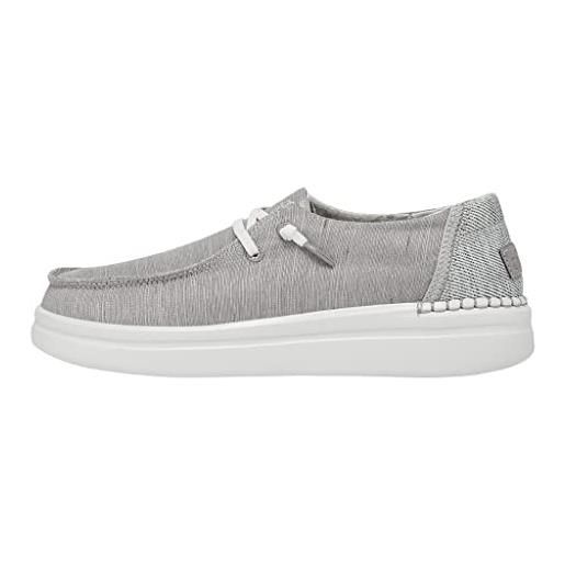 Hey Dude wendy rise, moccasin donna, bianco (spark white), 36 eu