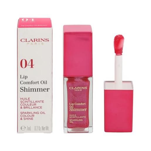 Clarins rossetto lip make up comfort oil shimmer 04 pink lady
