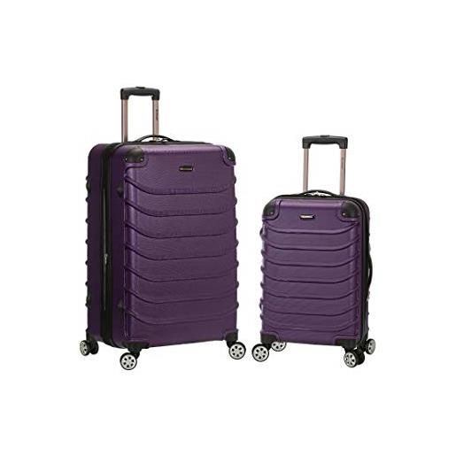 Rockland speciale hardside - set di 2 valigie per spinner, espandibili, viola (viola) - f230-purple