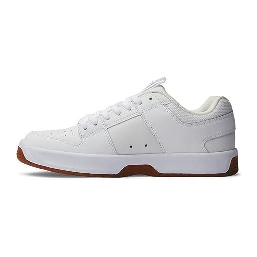 DC Shoes lynx zero, scarpe da ginnastica uomo, gomma bianca bianca, 38.5 eu