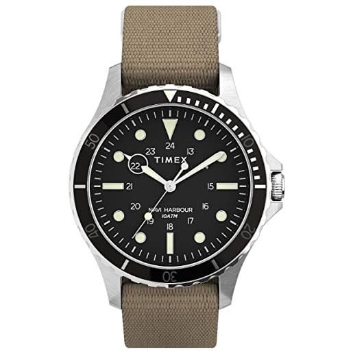 Timex orologio analogico al quarzo uomo con cinturino in tessile tw2u90000
