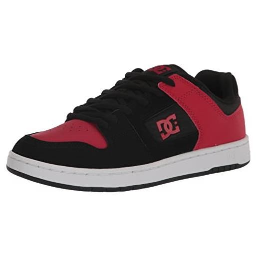 DC Shoes dc manteca 4-scarpe da skate da uomo, skateboard, nero rosso atletico, 42 eu