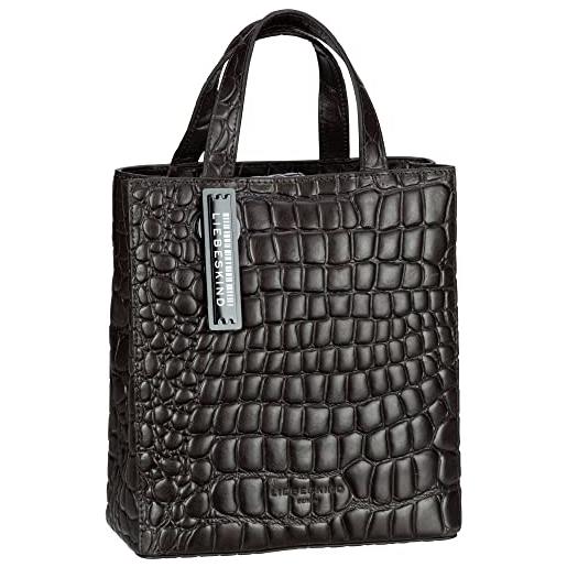 Liebeskind paper bag croco, tote s donna, cacao, small (hxbxt 25cm x 20.5cm x 11.5cm)
