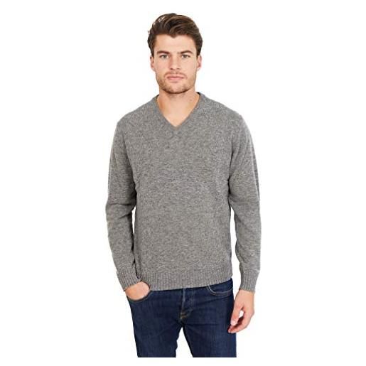 Jack Stuart - maglione invernale scollo a v uomo in lana lambswool