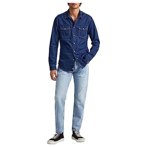 Pepe Jeans callen, jeans uomo, blu (denim-pf0), 32w / 30l