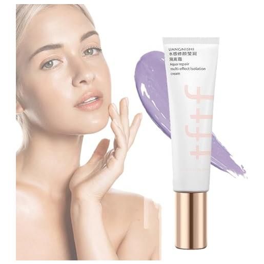 Sovtay 3 color concealer, delicate silk veil art primer, delicate silk veil art primer, smooth corrector to cover skin pores, primer for face before makeup, invisible pores (purple)