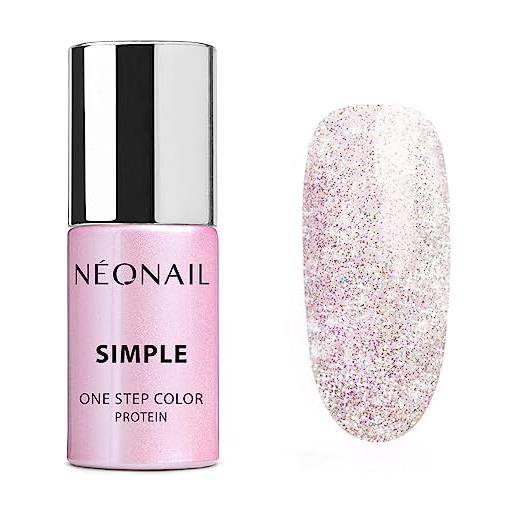 NeoNail Professional néonail simple xpress smalto uv 3 in 1 7,2 g rosa love & shine neon colori uv smalto glitter gel unghie nail design shellack
