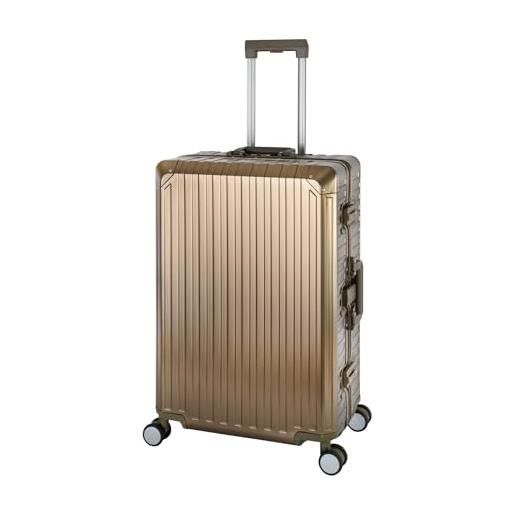 Travelhouse tokyo t6035 - trolley da viaggio in alluminio, diverse misure e colori, gold, großer koffer, valigetta