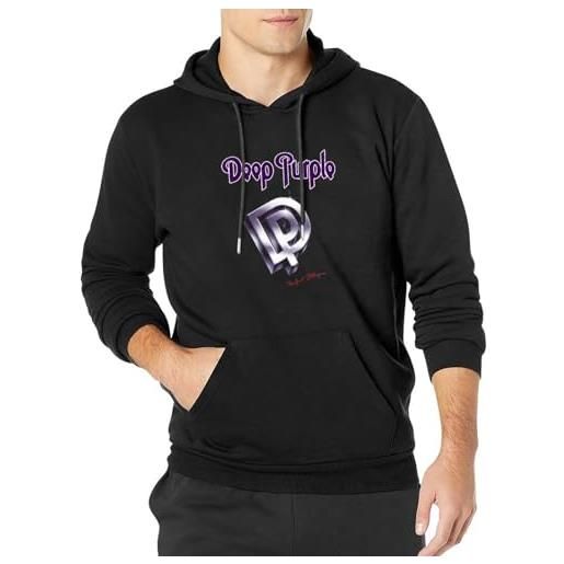 Rollen grossbull deep purple music band logo in rock perfect strangers men's hoody 3xl