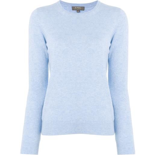 N.Peal maglione con girocollo - blu