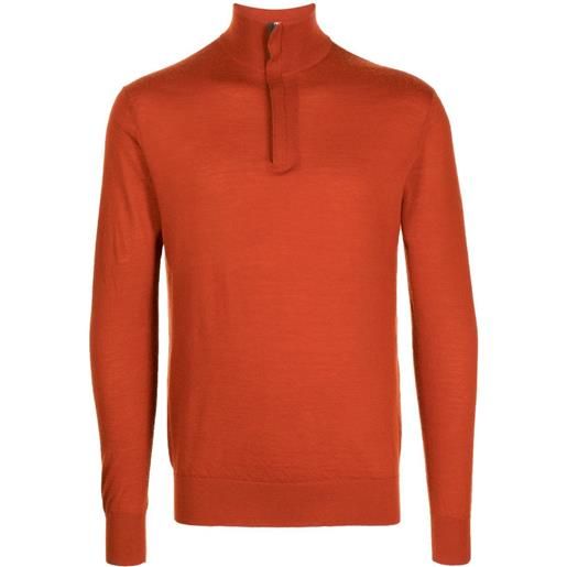 N.Peal maglione a collo alto - arancione