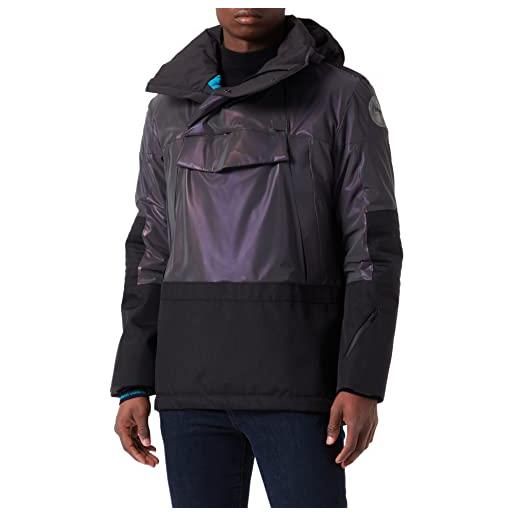 UYN flash half zip giacca, iridescent/black, m uomo