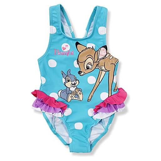 Disney bambi bimba costume da bagno un pezzo (blu, 3 anni)