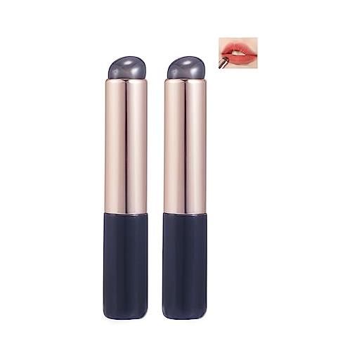 COSHINE - set di 2 pennelli in silicone per labbra e correttore, alta elasticità, per balsamo labbra, lucidalabbra, stick e correttore