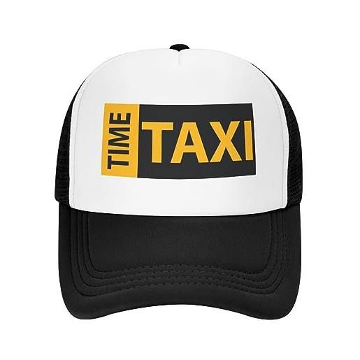 UnniQ berretto da baseball hip hop cappello da sole classico divertente autista taxi time berretto da baseball uomo donna cappello da camionista traspirante cappellino snapback da esterno