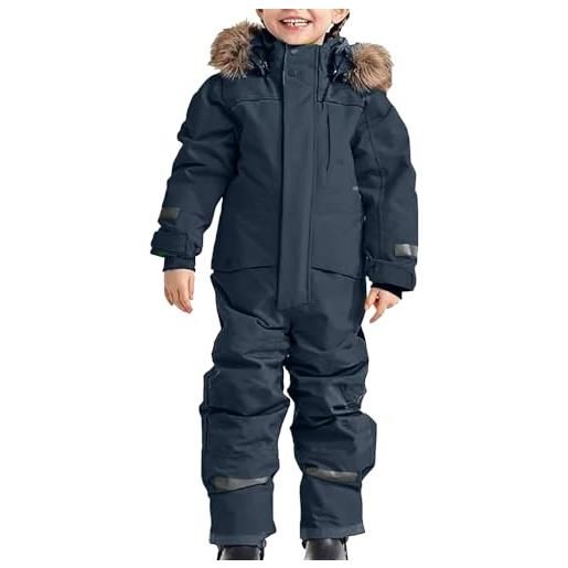 JINGTOPS tuta da sci per bambini con cappuccio, calda tute da neve bambino e ragazzi impermeabile per bambini, giacca da sci invernale, piumino per sci avventuroso all'aria aperta, campeggio