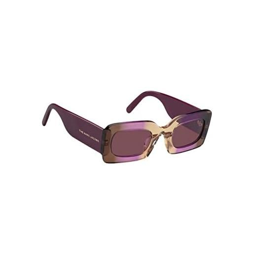 Marc Jacobs marc 488/n/s e53/u1 violet brown sunglasses unisex acetate, standard, 50 occhiali, e53, donna