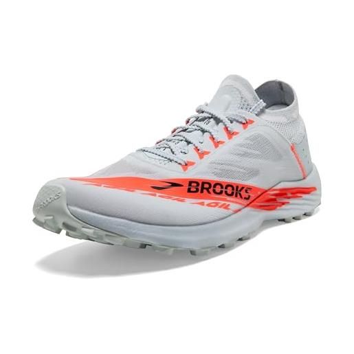 Brooks catamount agil, sneaker uomo, illusion blue coral orange, 38.5 eu