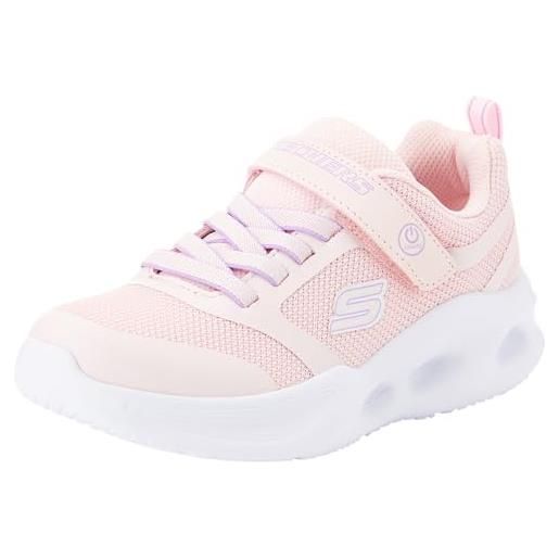 Skechers ragazze, sneaker, bordo rosa chiaro, 34 eu
