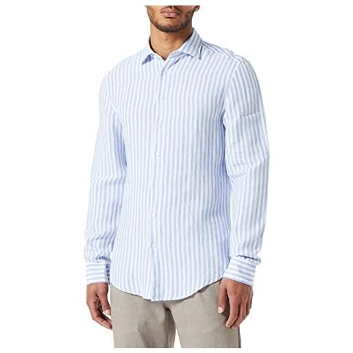 Seidensticker camicia slim fit a maniche lunghe maglietta, azzurro, 38 uomo