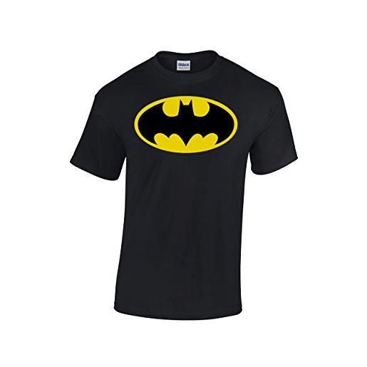 Batman dc comics-maglietta da uomo, colore: nero nero nero